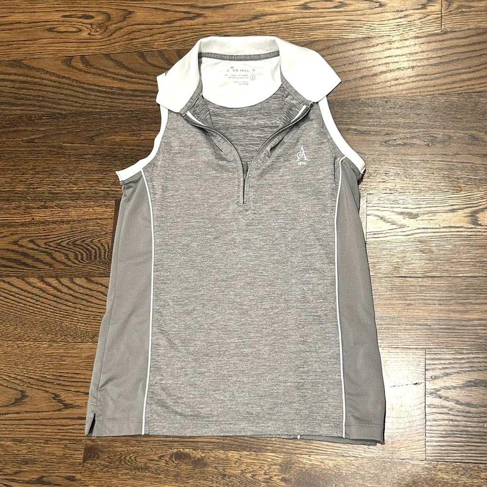 Peter Millar Gray Sleeveless Golf Tank Top